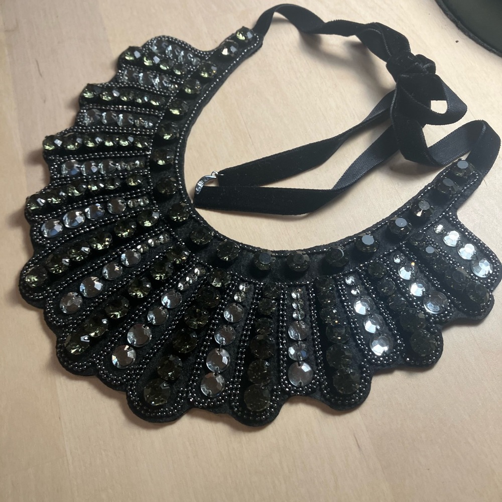 Banana Republic x ACLU We Dissent Collar Necklace RBG Black Velvet